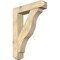 Ekena Millwork Funston Craftsman Rough Sawn Bracket w/ Offset Brace, Douglas Fir, 8"W x 36"D x 48"H BKT0806X36X48FST04RDF - alternate 1